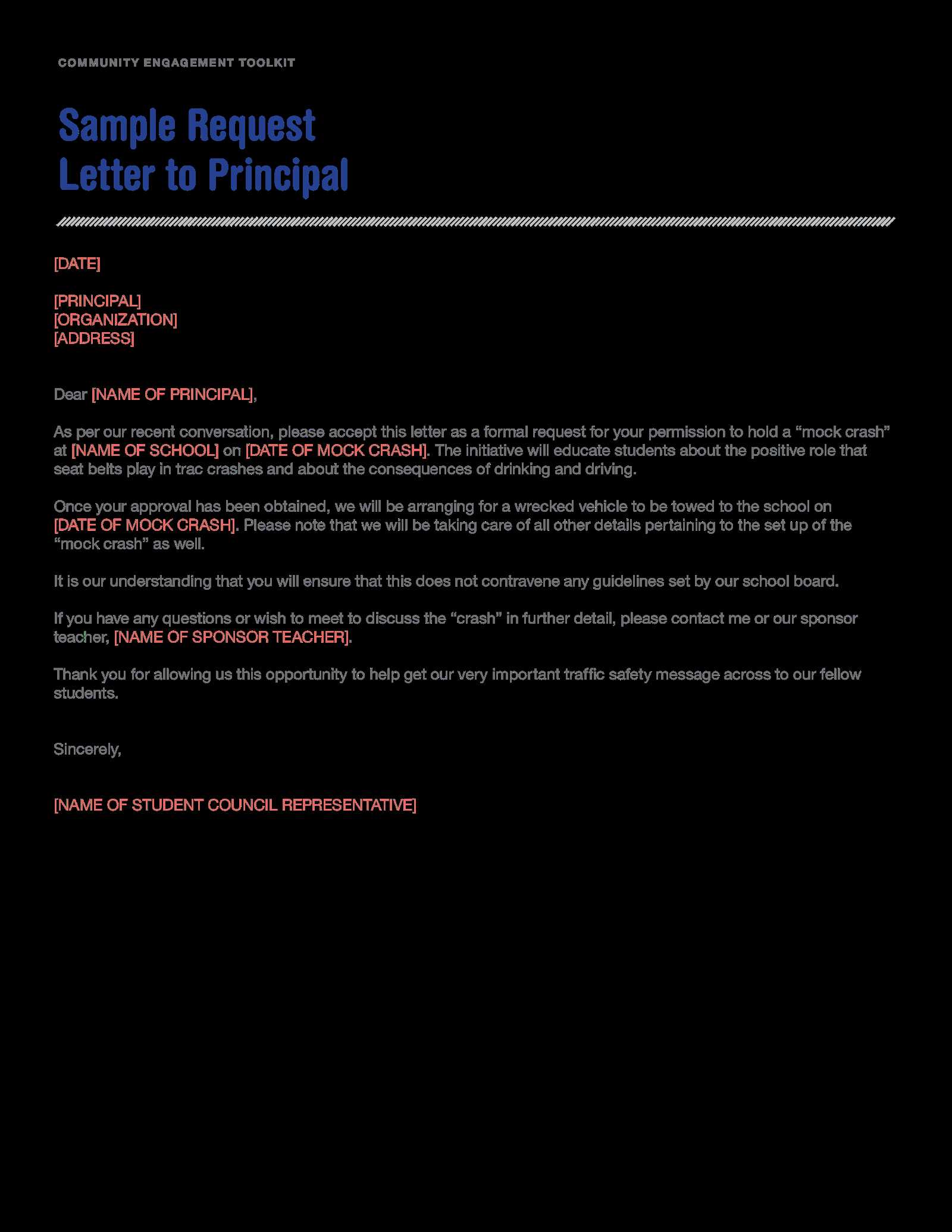 holiday request letter template