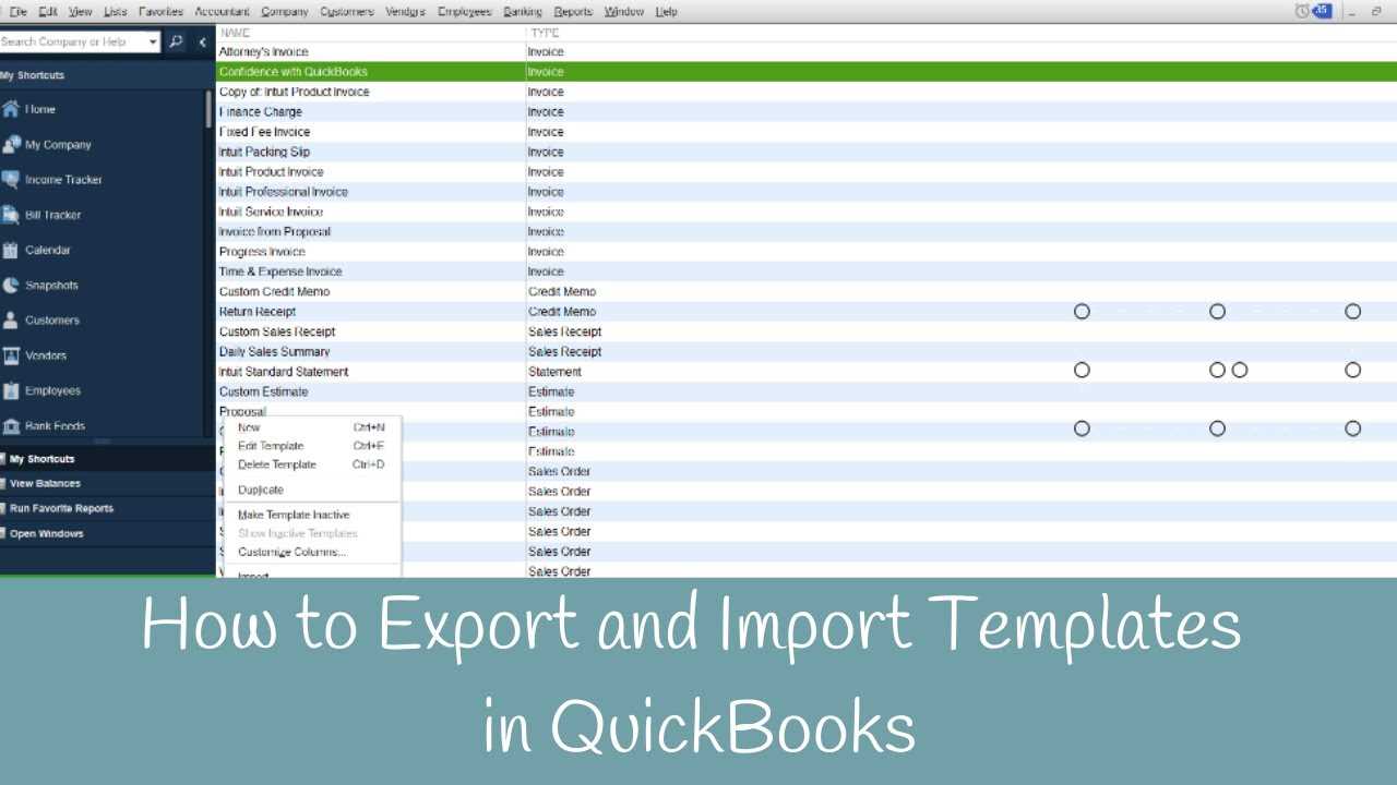 how to create a letter template in quickbooks