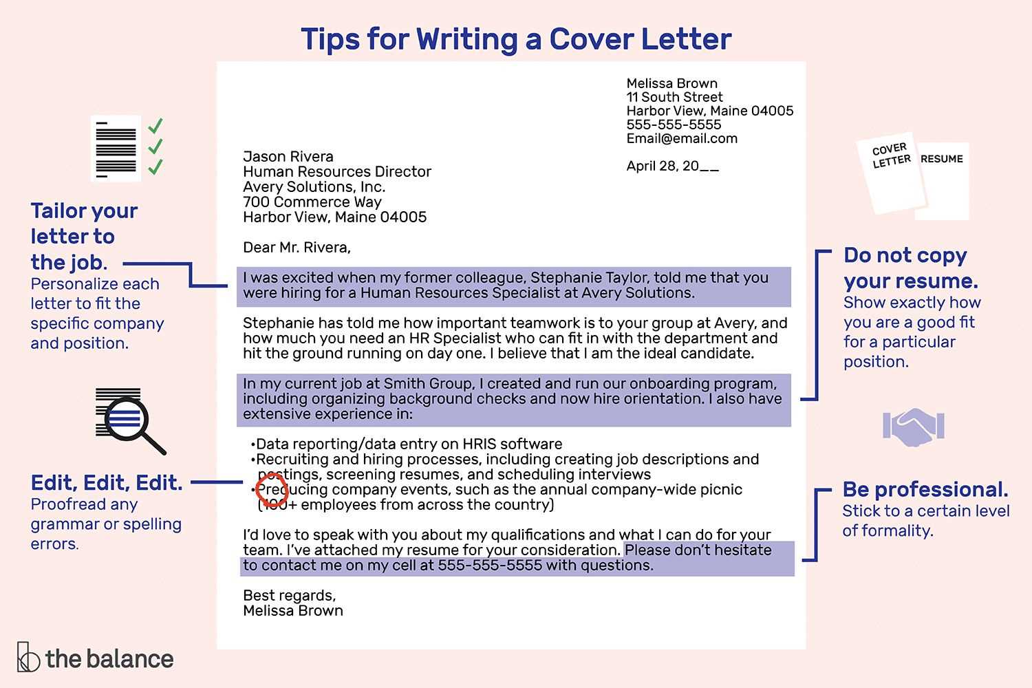 how to write a good cover letter template