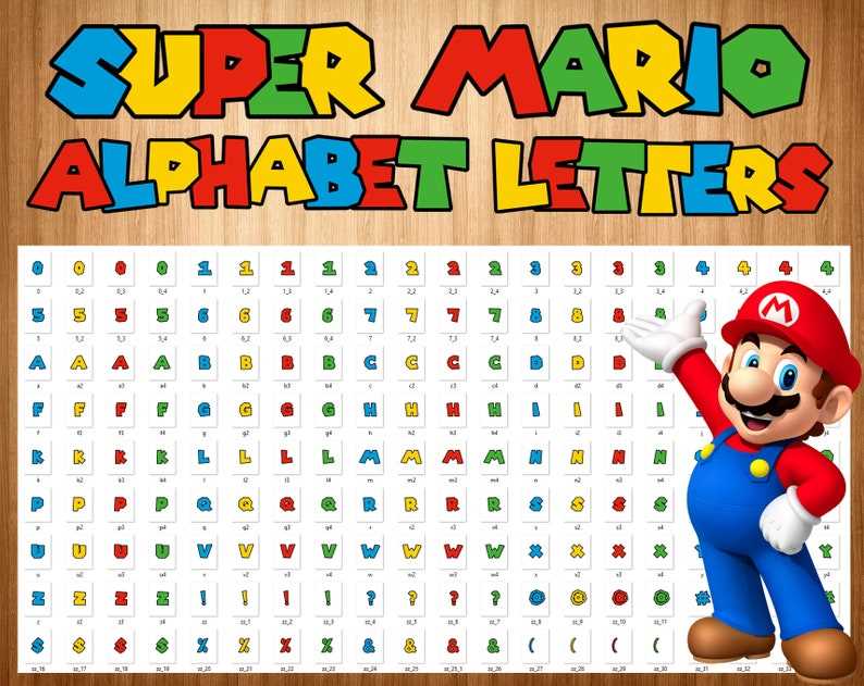 super mario letter template