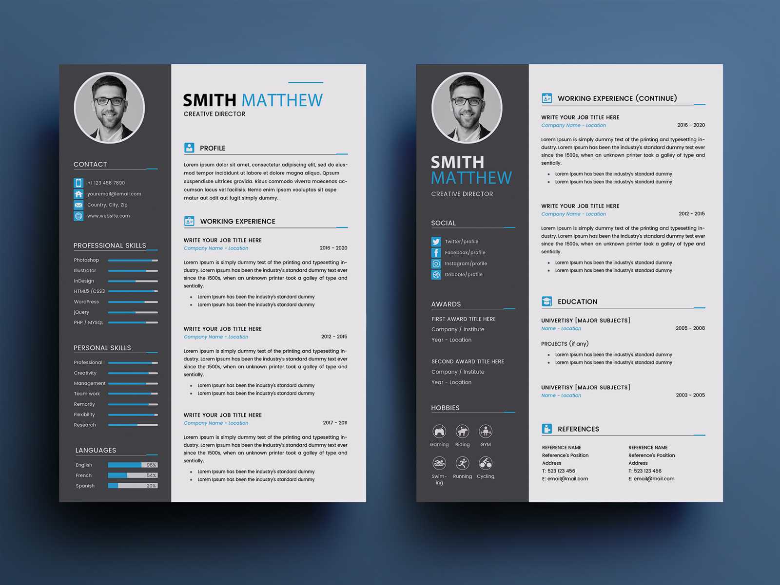 free cv cover letter template