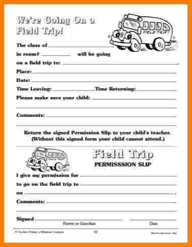 field trip letter template