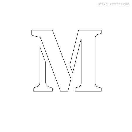 printable letter m template