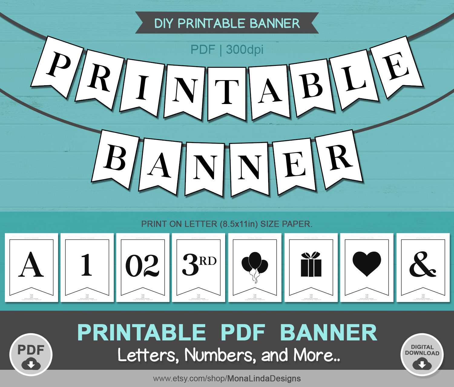 letter templates for banners