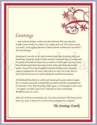 christmas business letter template