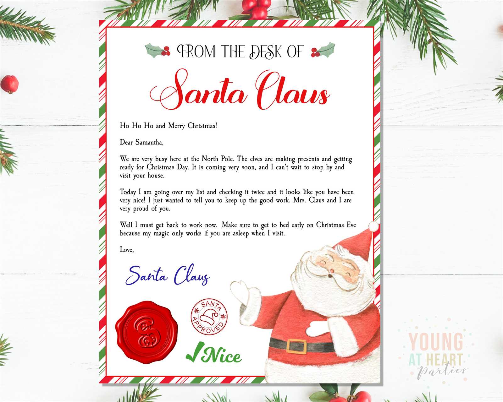 christmas eve box letter from santa template