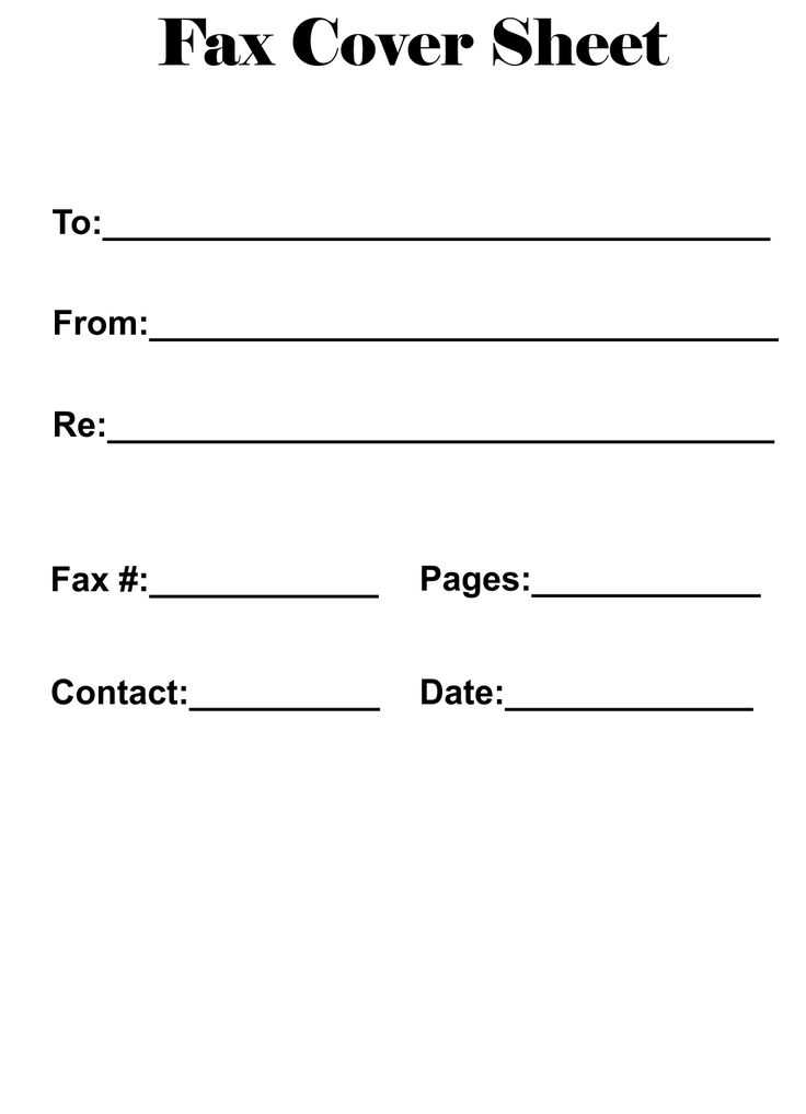 microsoft word fax cover letter template