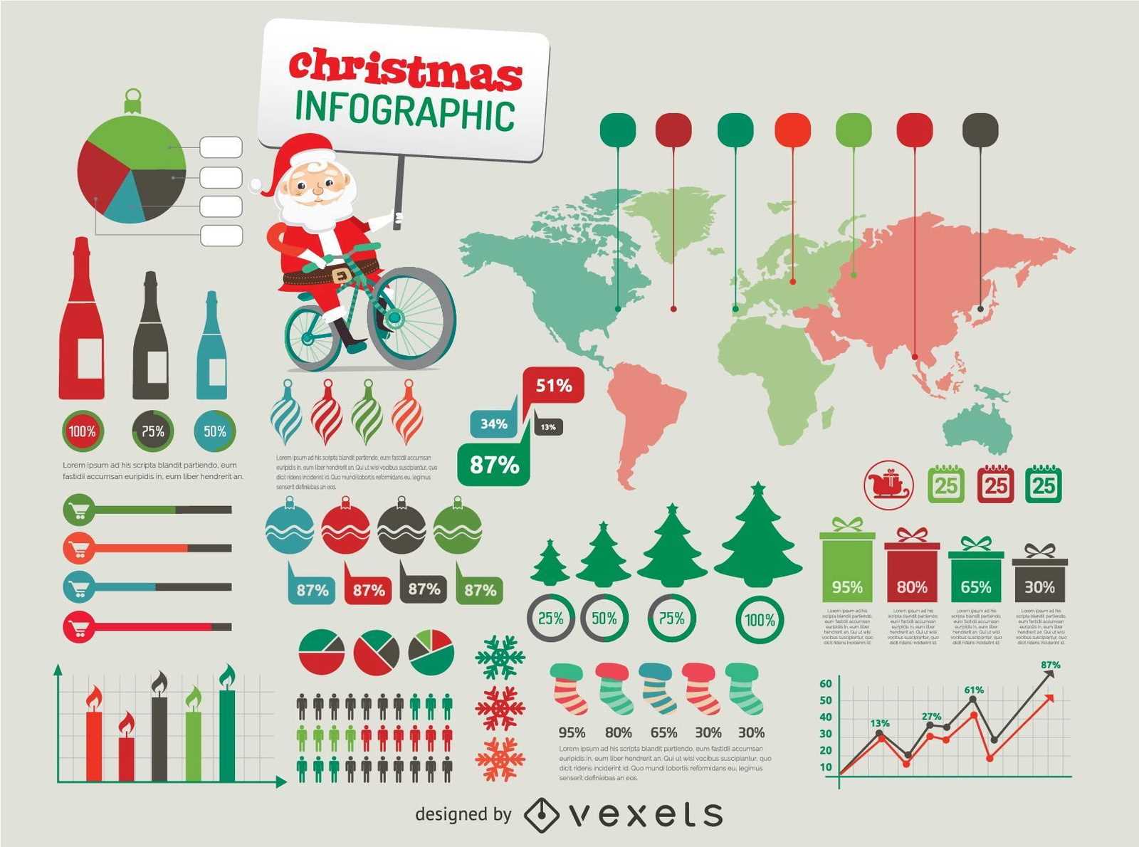 infographic christmas letter template