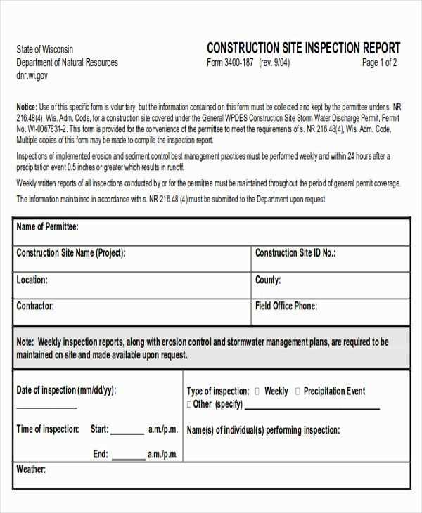 inspection letter template