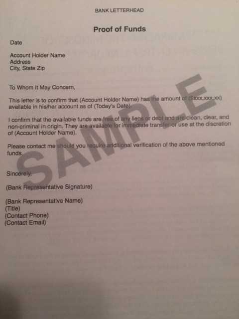 insufficient funds letter template