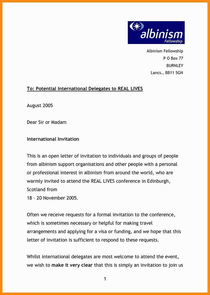 invitation letter for presentation template