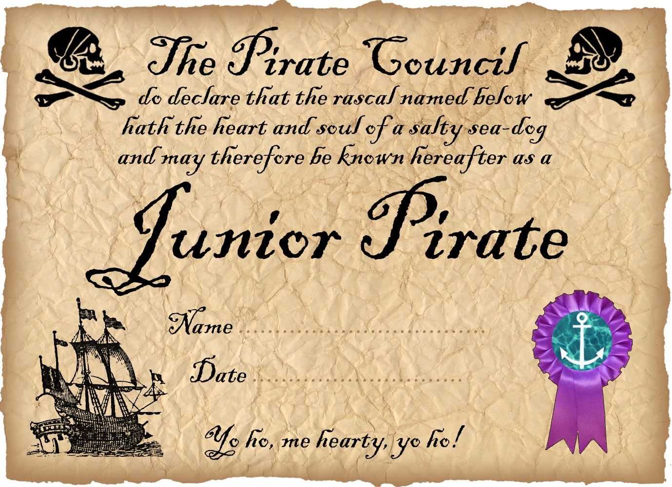 pirate letter template