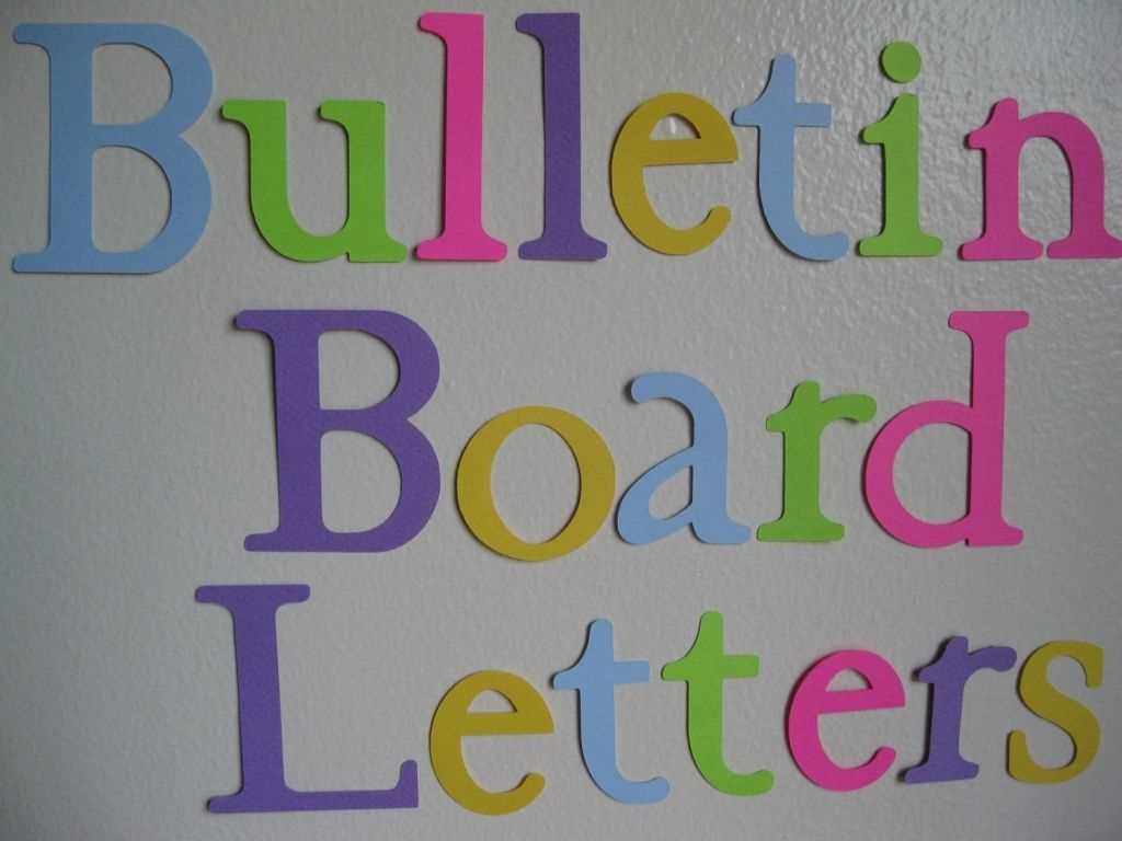 free printable bulletin board letter templates