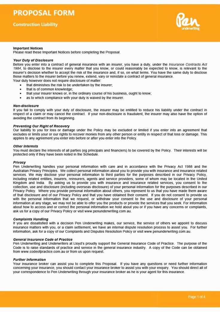 construction proposal letter template