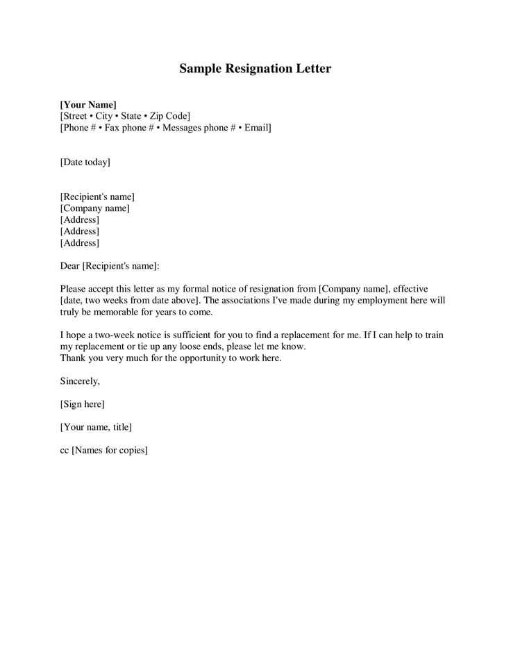 resign letter template malaysia