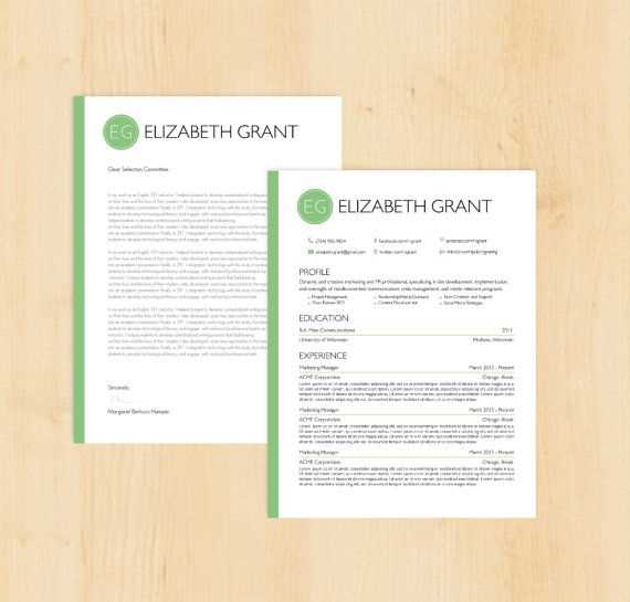 creative resume and cover letter templates