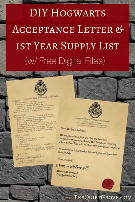 hogwarts acceptance letter template download