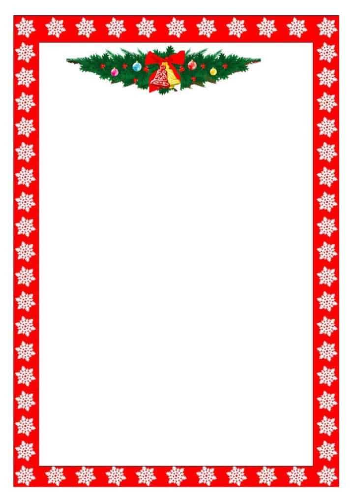 christmas letter border template