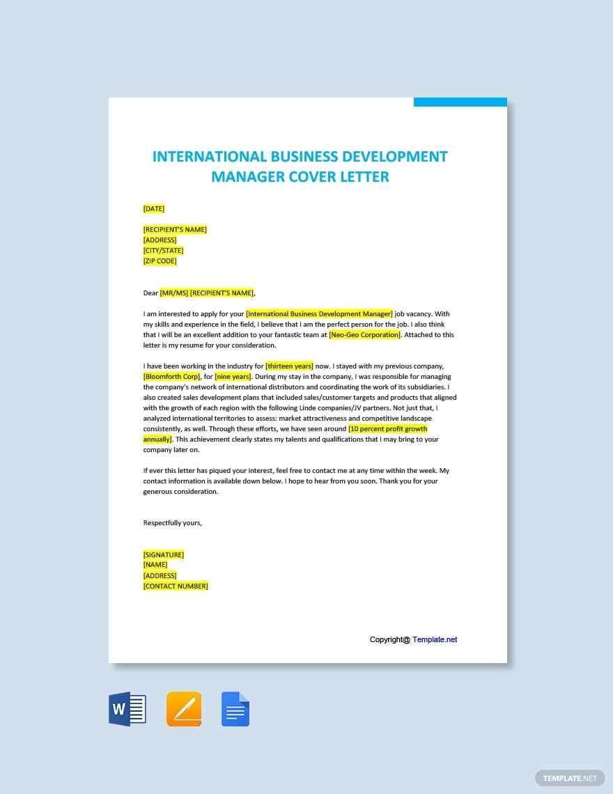property manager cover letter template