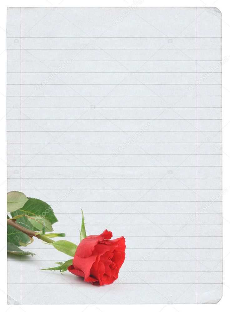 blank love letter template