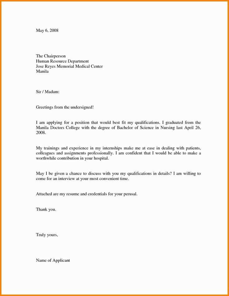 job application cover letter template word doc