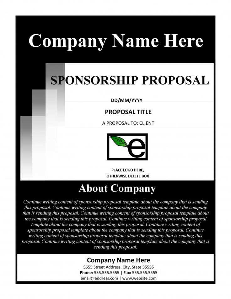 racing sponsorship letter template