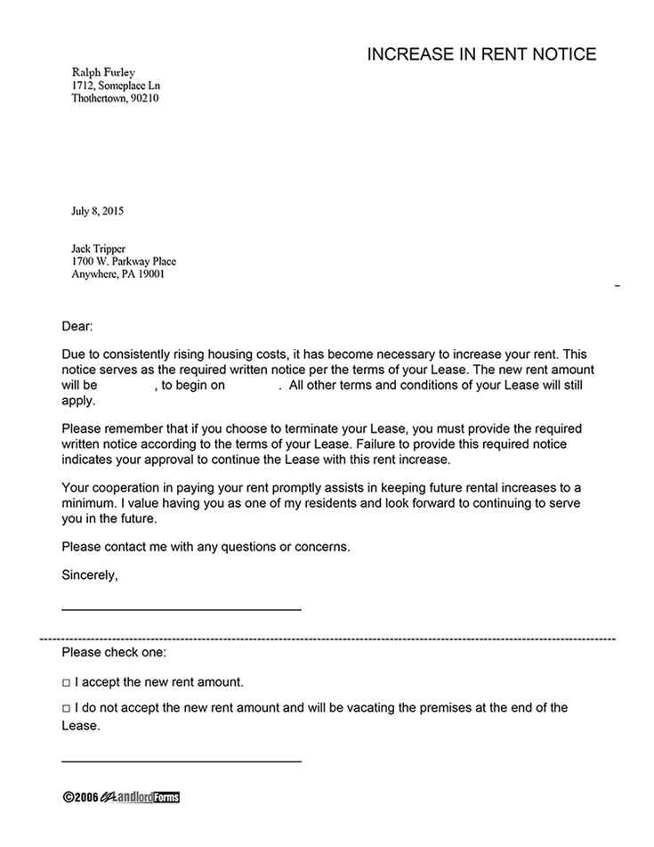 nursery fee increase letter template