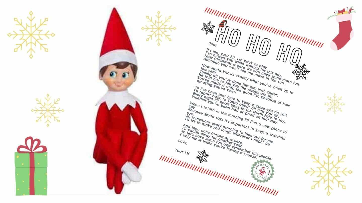 elf on the shelf return letter template