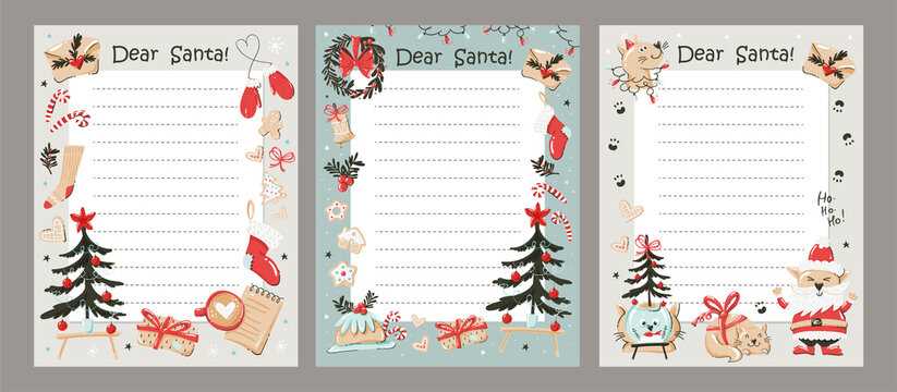 blank father christmas letter template