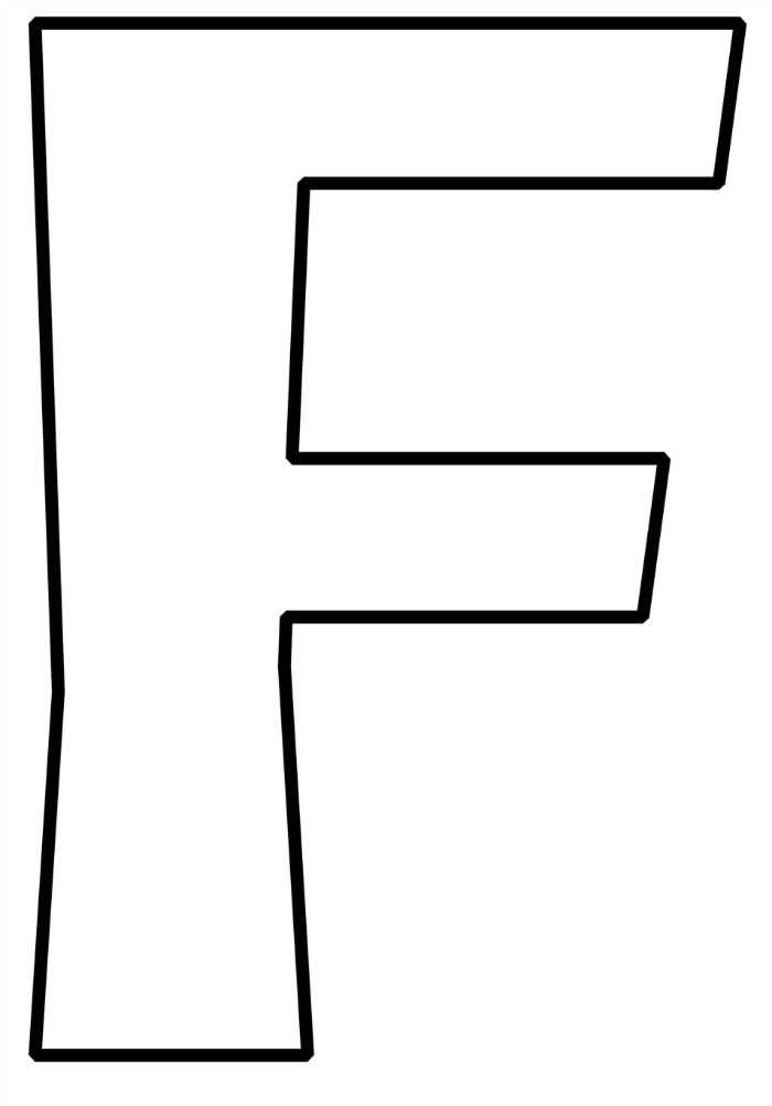 letter f template printable