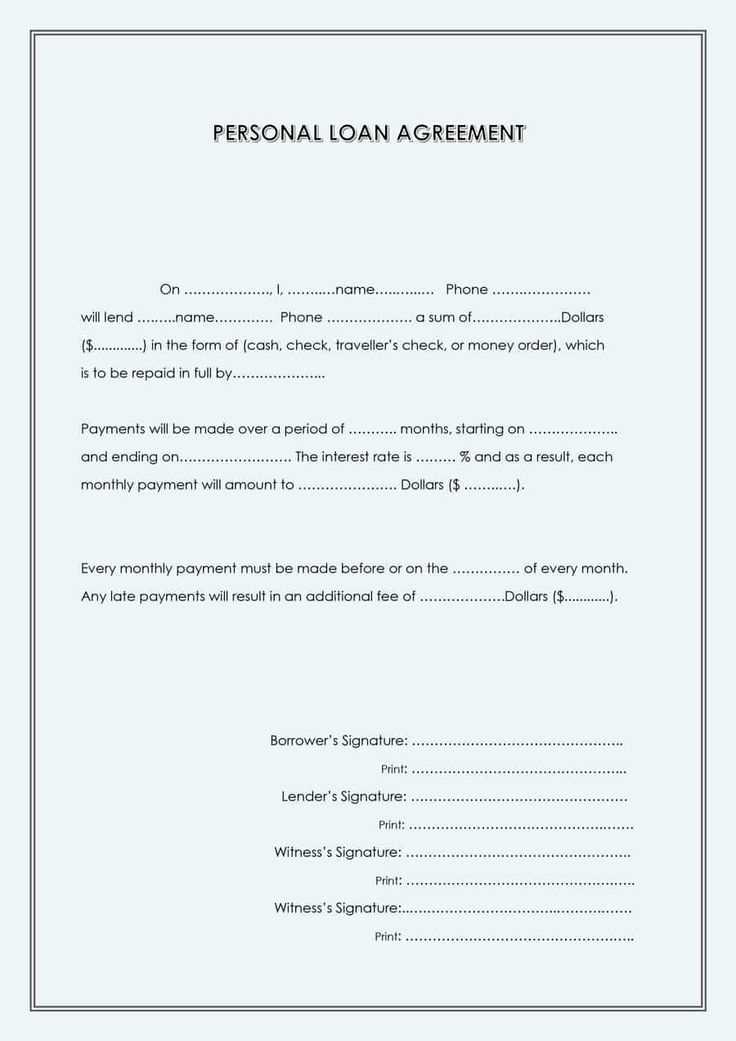 personal loan repayment letter template