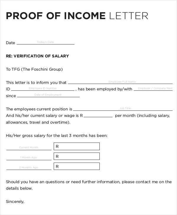 proof of loss of coverage letter template