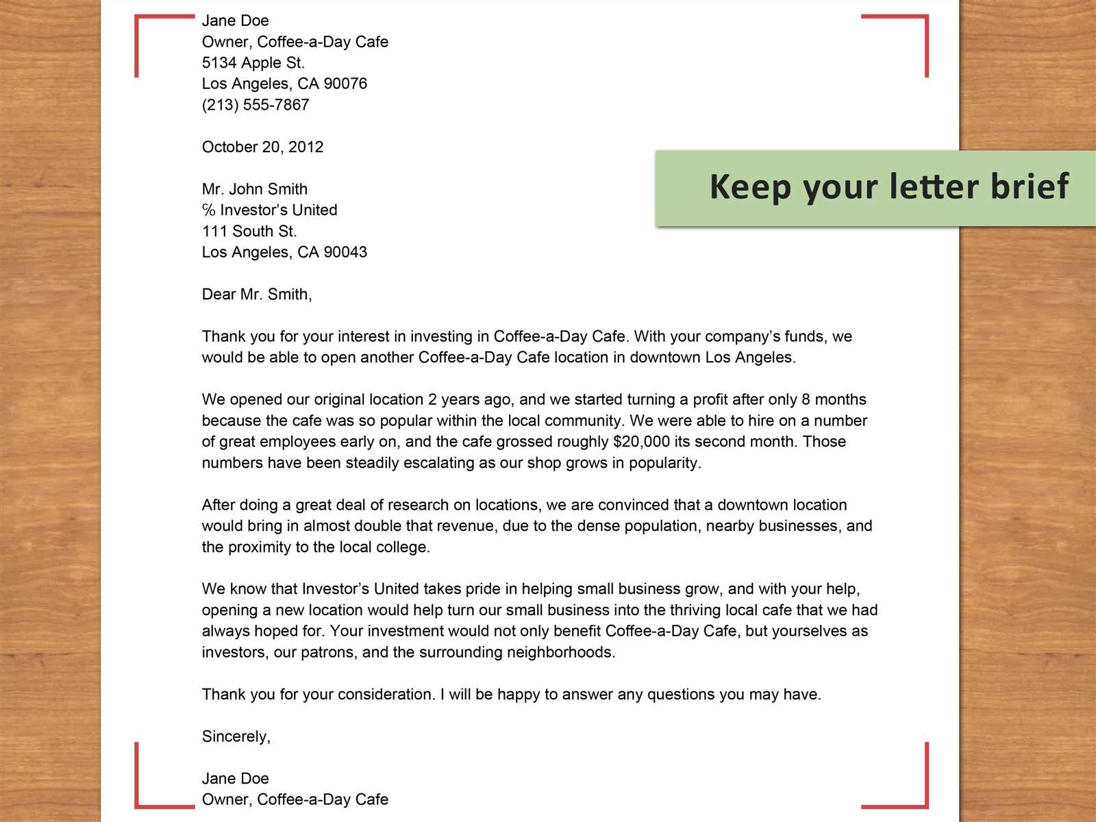 fan mail letter template
