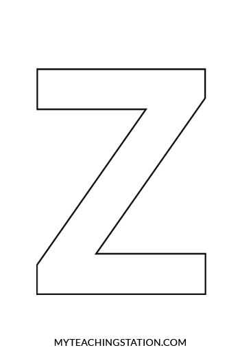 a to z letter template