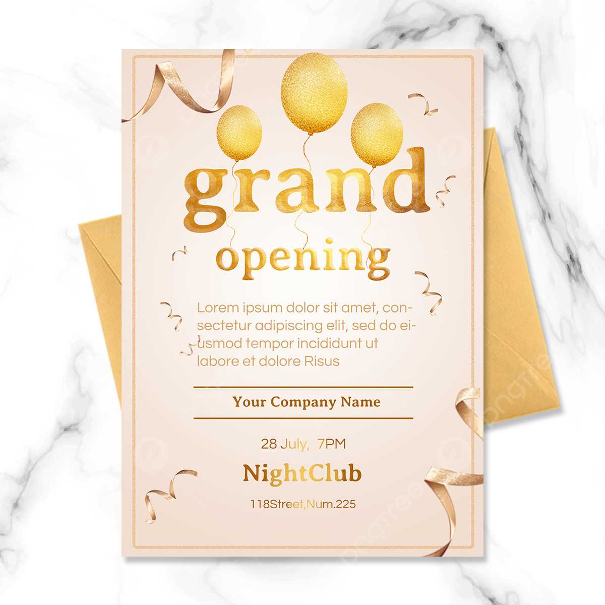 grand opening invitation letter template