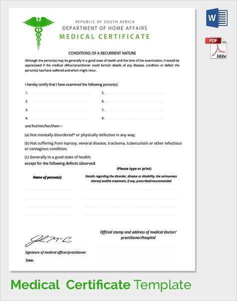 medical report template letter