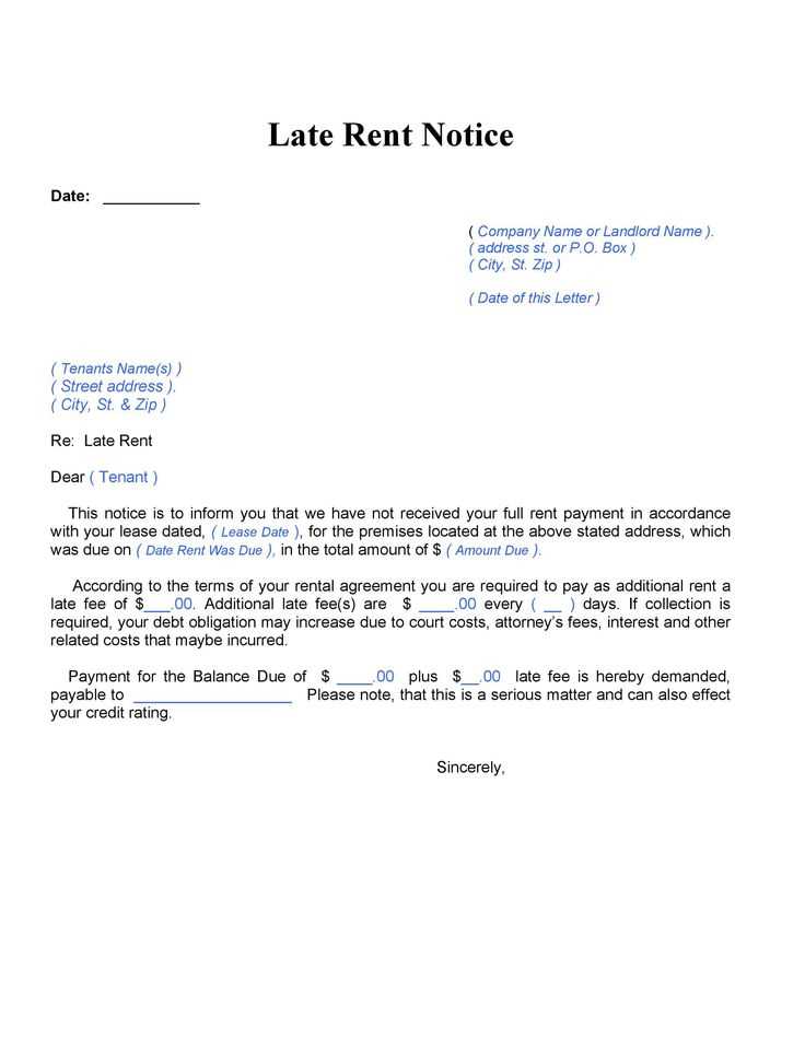 landlord rent increase letter template uk