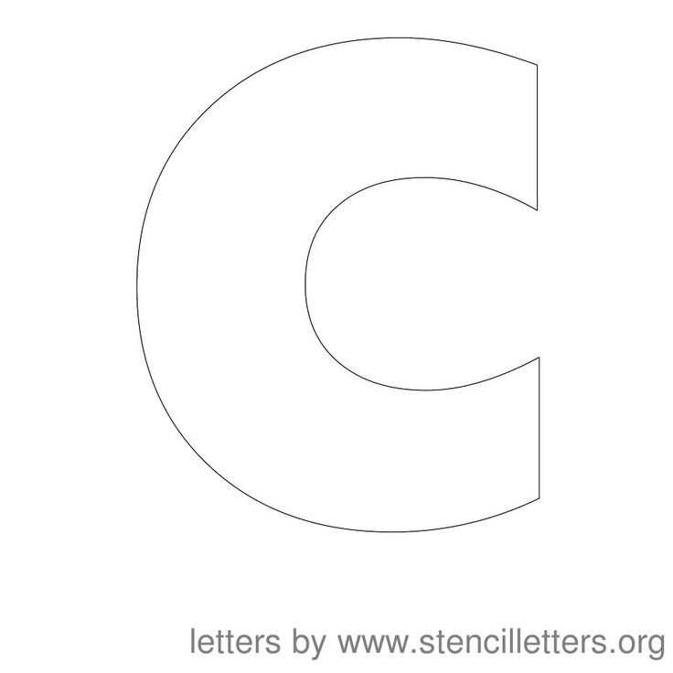 large letter r template