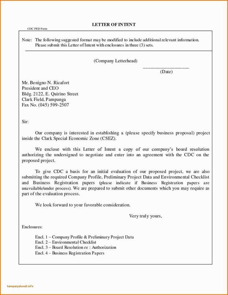 letter of intent to sue template