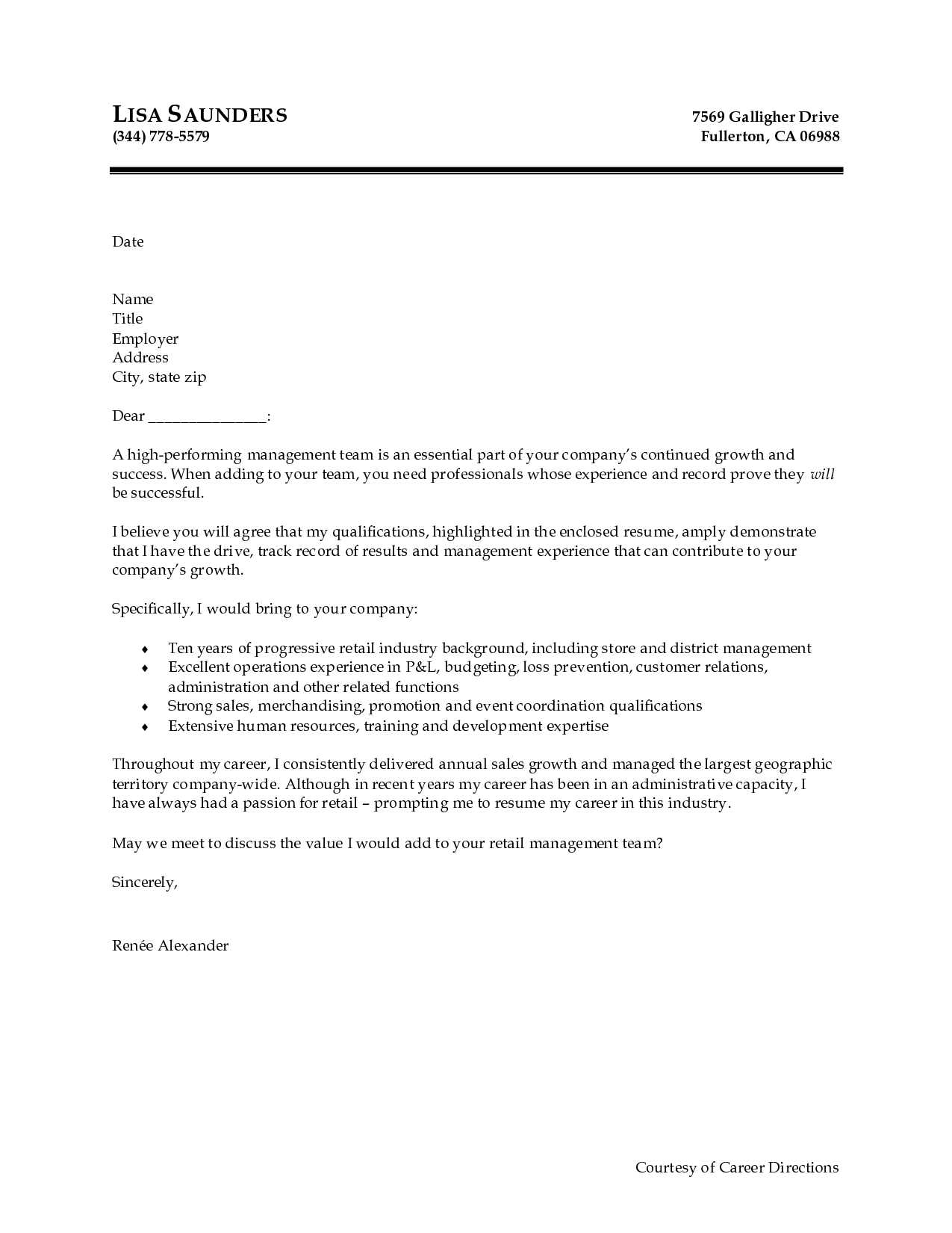 cover letter template images