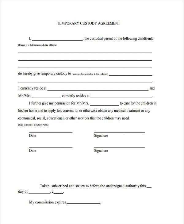 legal guardianship letter template