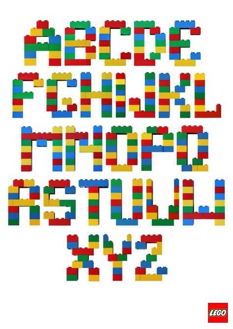 lego letter template