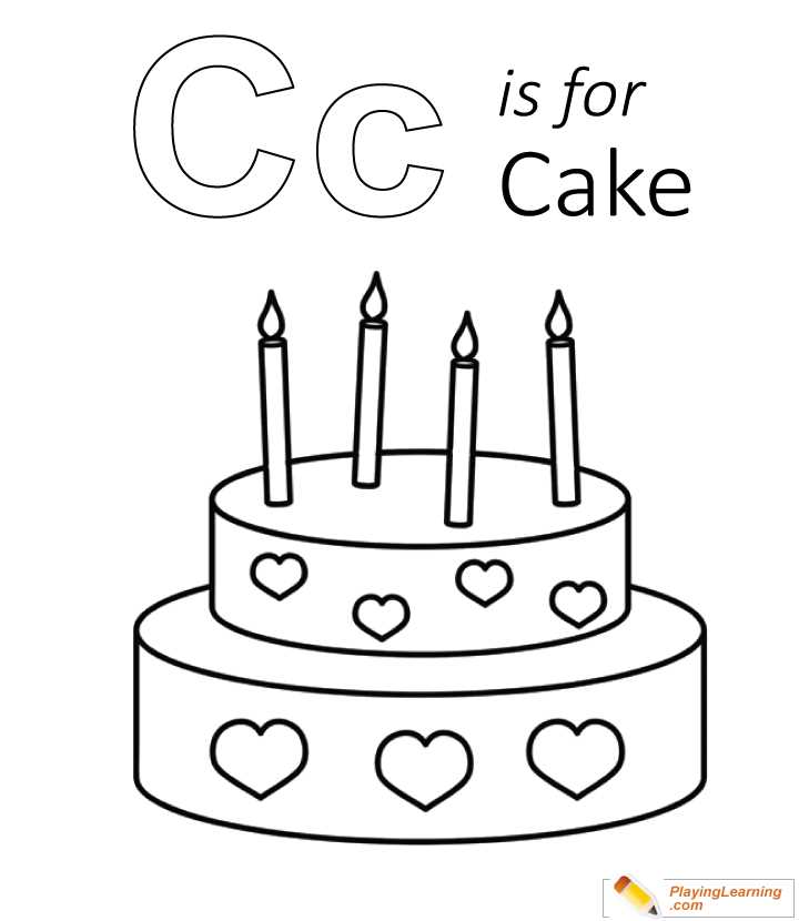 letter a cake template