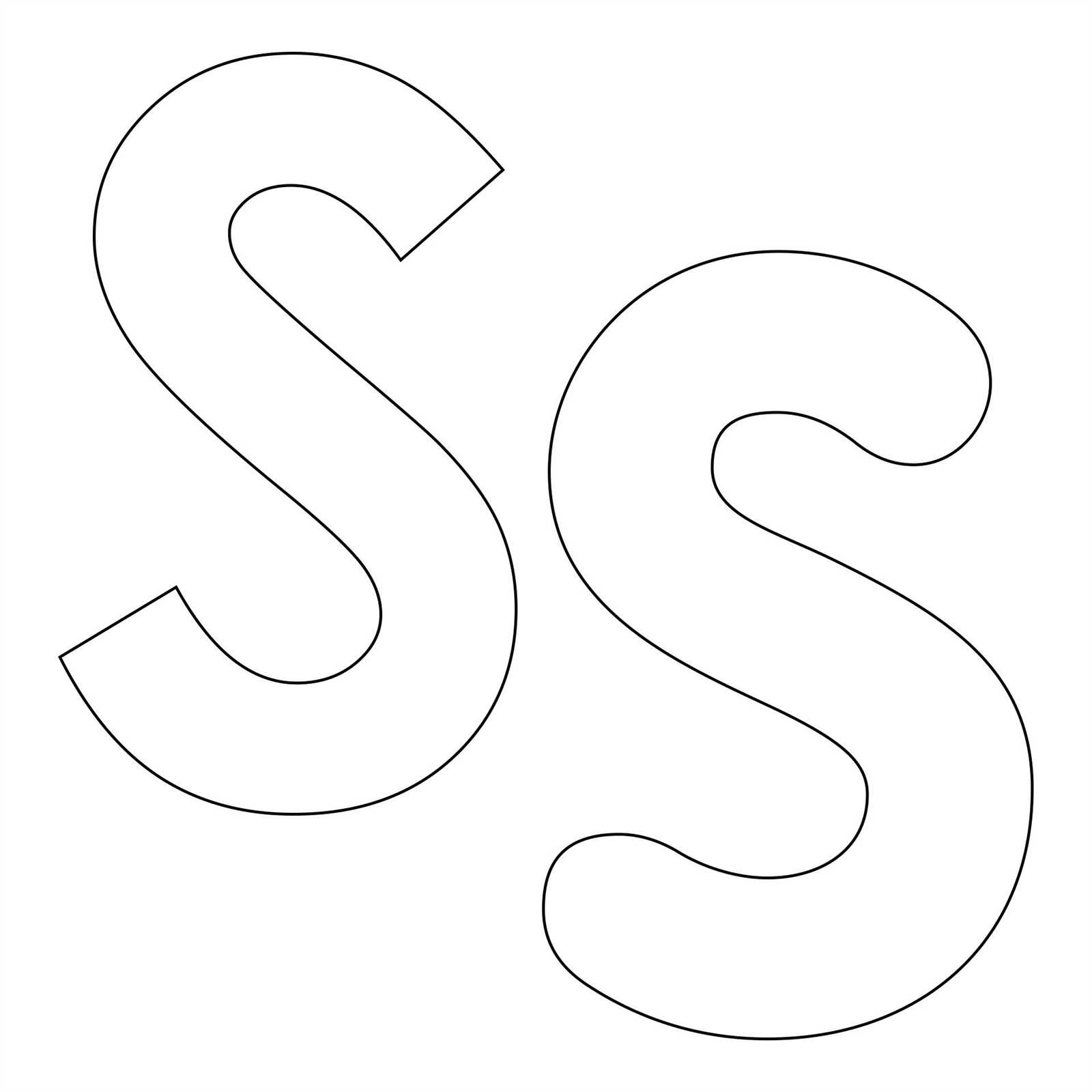 letter a cut out template