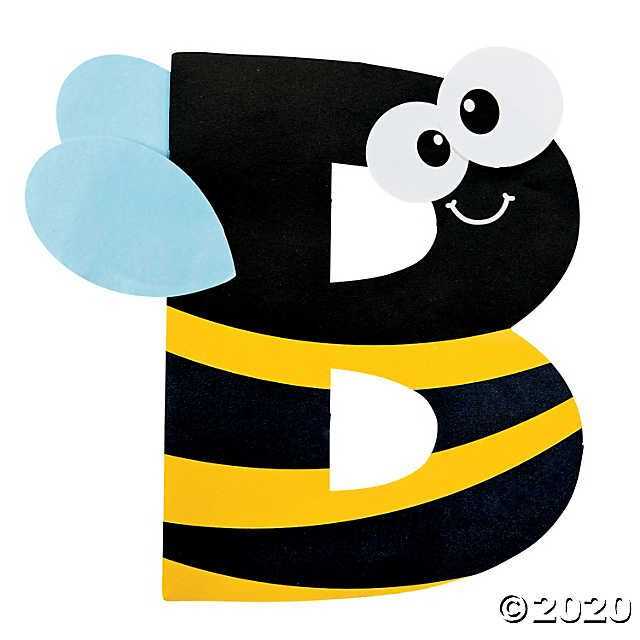 letter b bee craft template