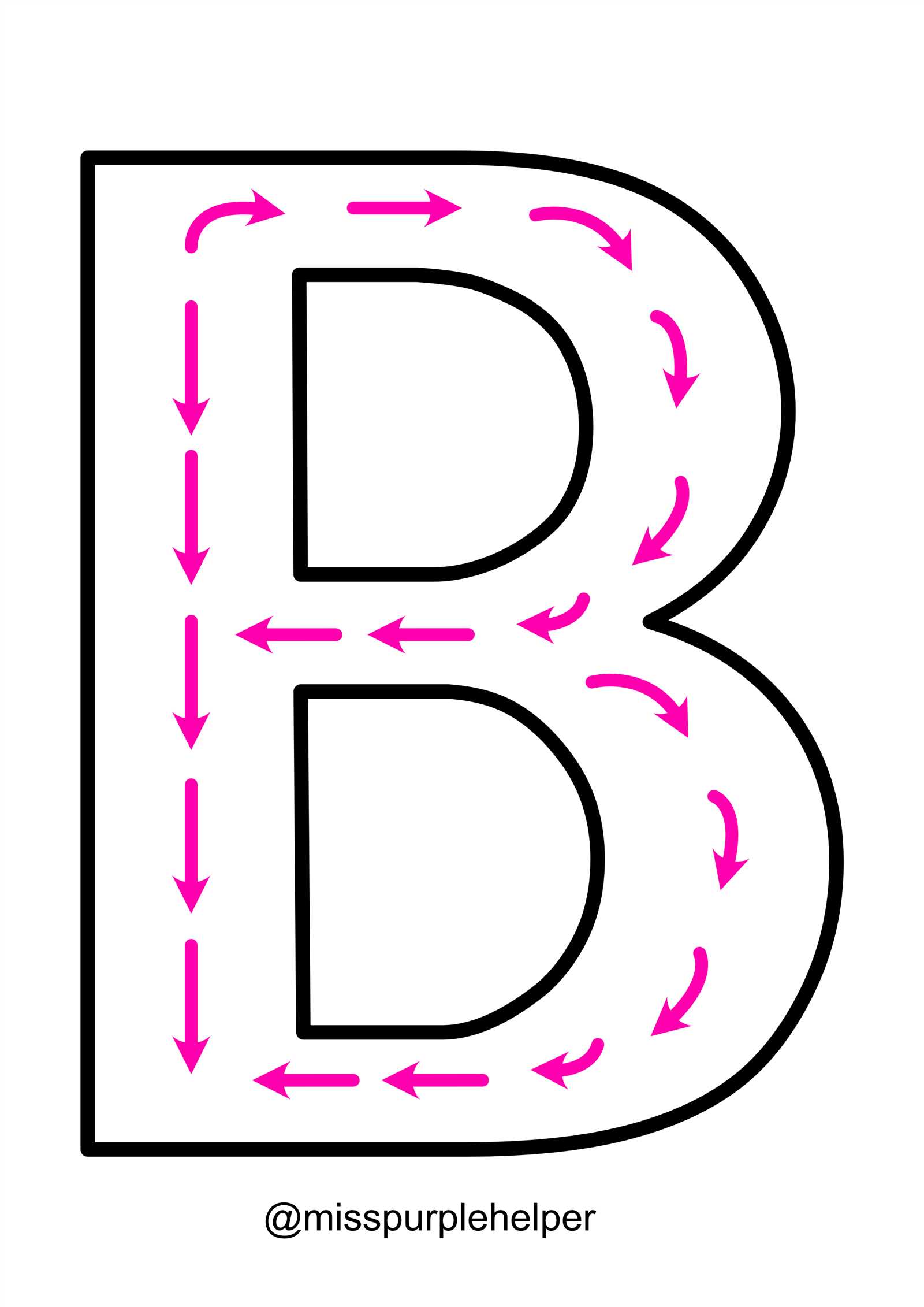 letter b template