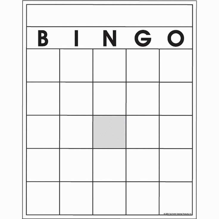 letter bingo template