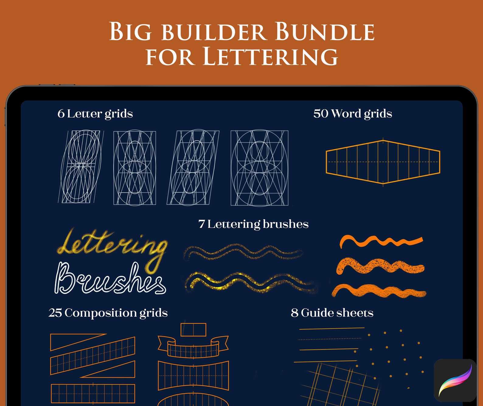 letter builder grid template