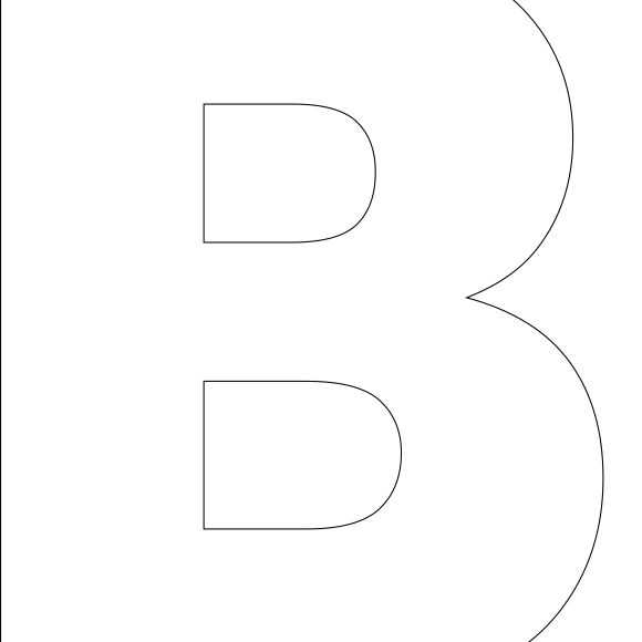 letter cutout templates