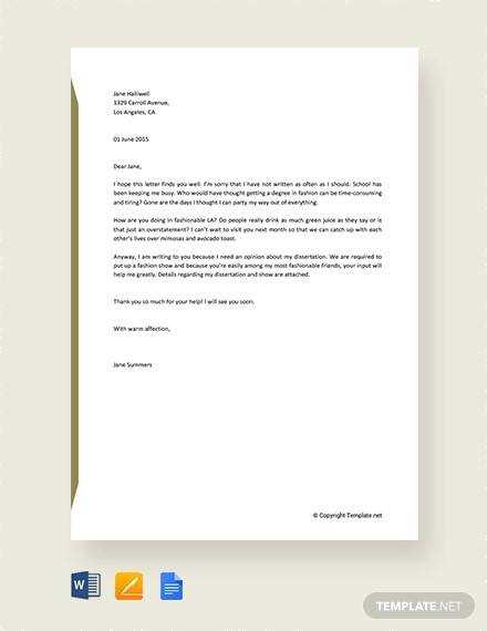 letter doc template